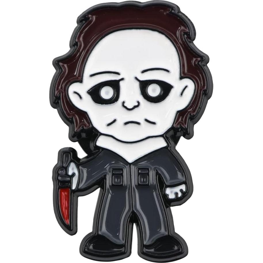 Pins de Esmalte de Personajes de Terror - 8 Estilos