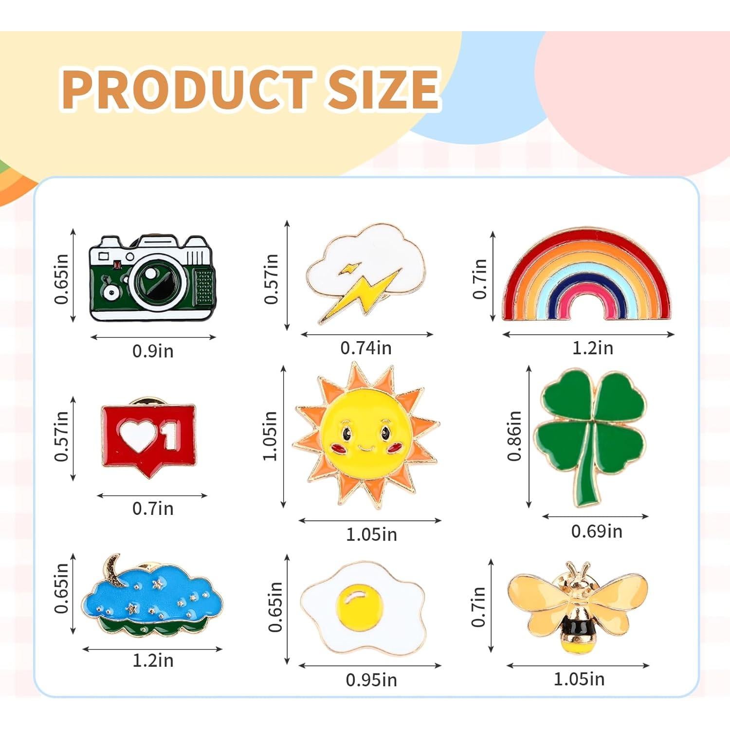 36 Pines de Esmalte DTOFOOT Animales y Plantas Diversos