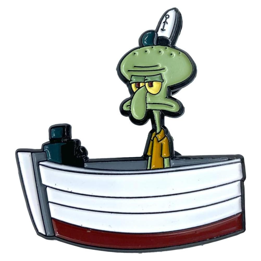 Pin Coleccionable Squidward en el Trabajo - 4.45 cm - Zen Monkey