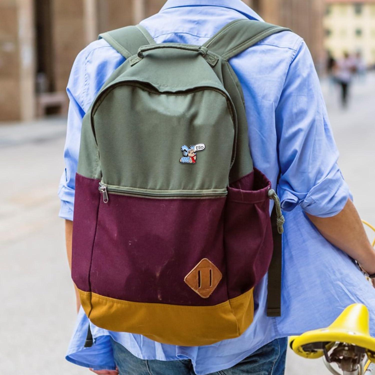 Pin Vintage Ello Worm - Esmalte para Ropa y Mochilas