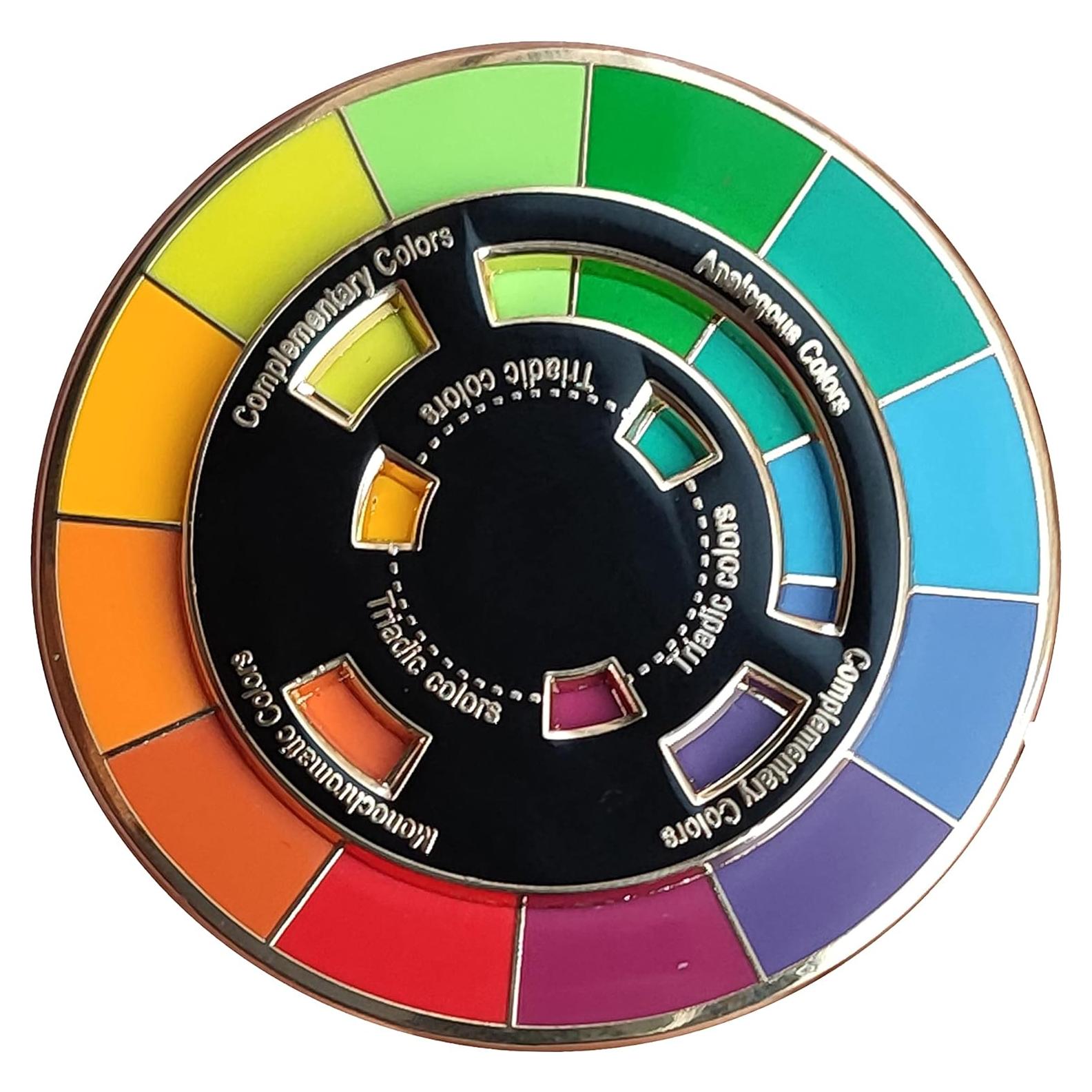 Pin de Esmalte Rueda de Color Langjitianya 5.08cm