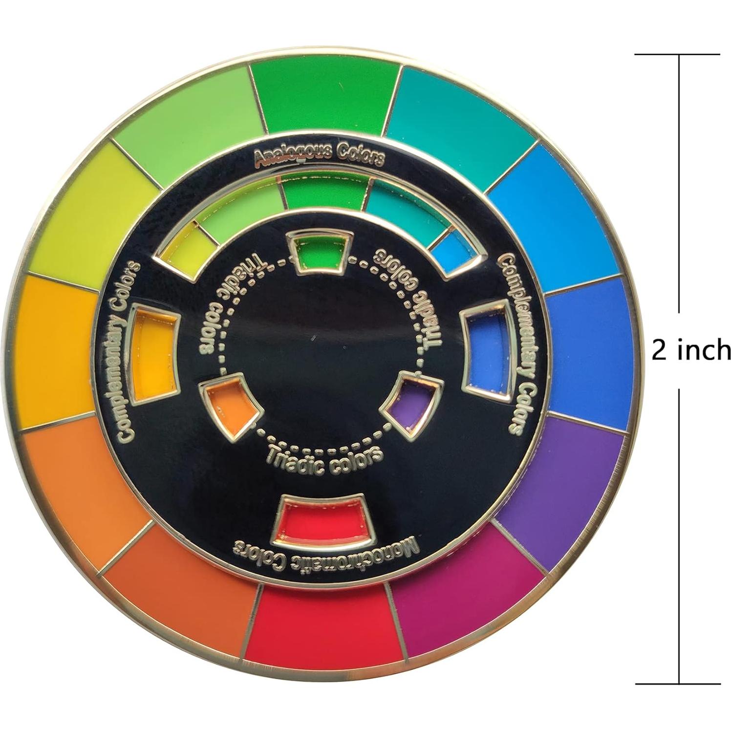 Pin de Esmalte Rueda de Color Langjitianya 5.08cm