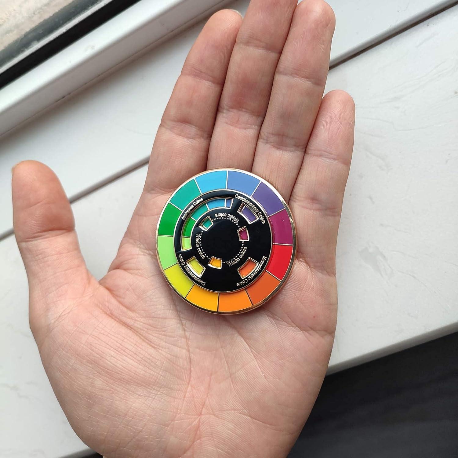 Pin de Esmalte Rueda de Color Langjitianya 5.08cm