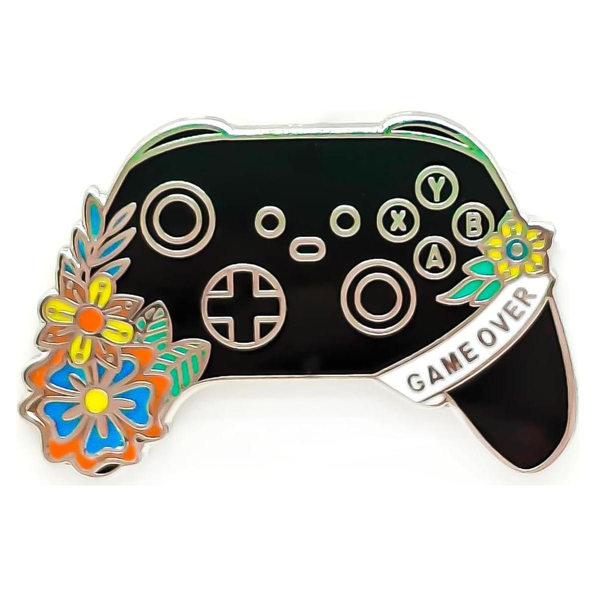 Pin de Esmalte Game Over SKYFENGCN - 3.30 cm - Calidad Premium