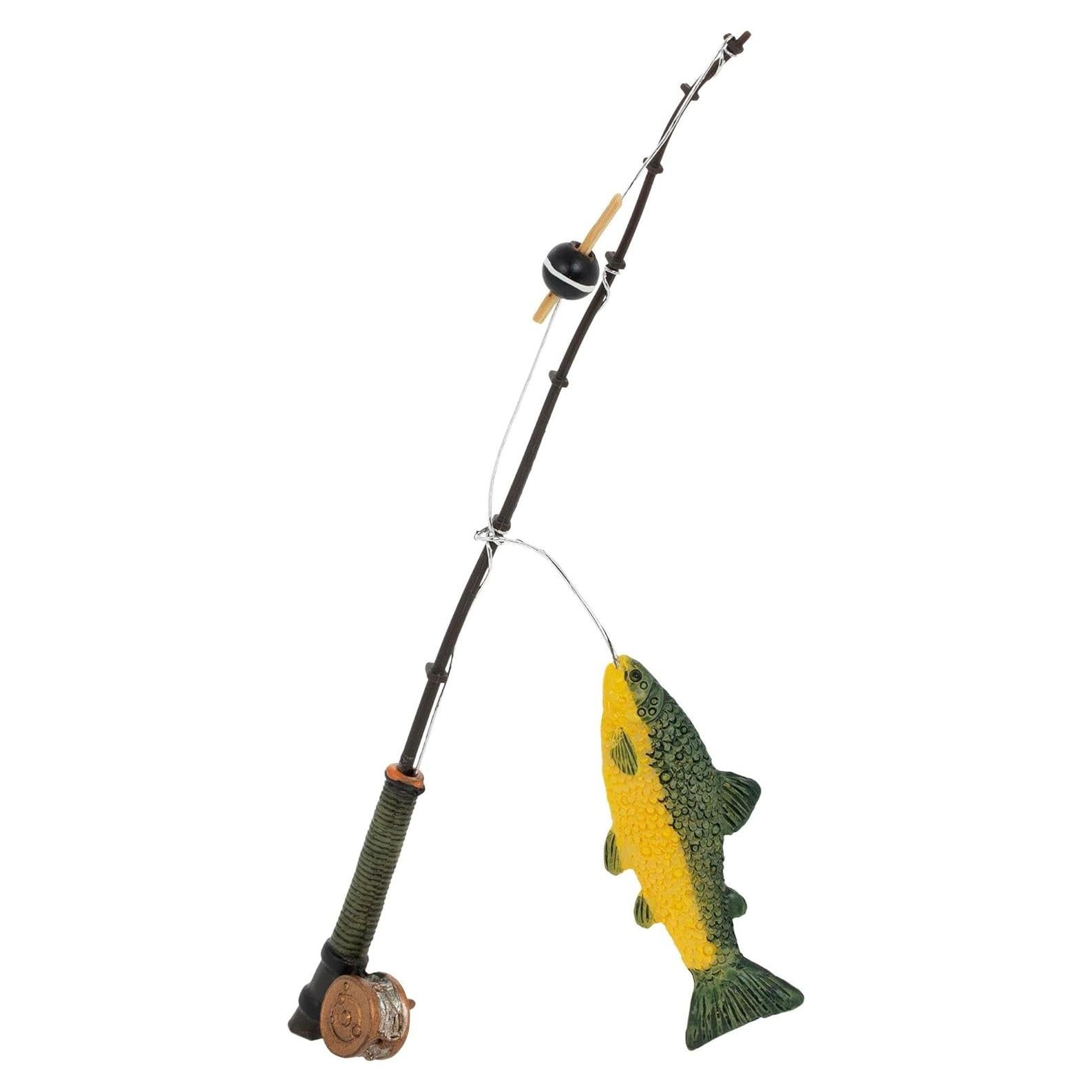 Caña de Pesca Miniatura Hobby Lobby 17.14 cm con Pez