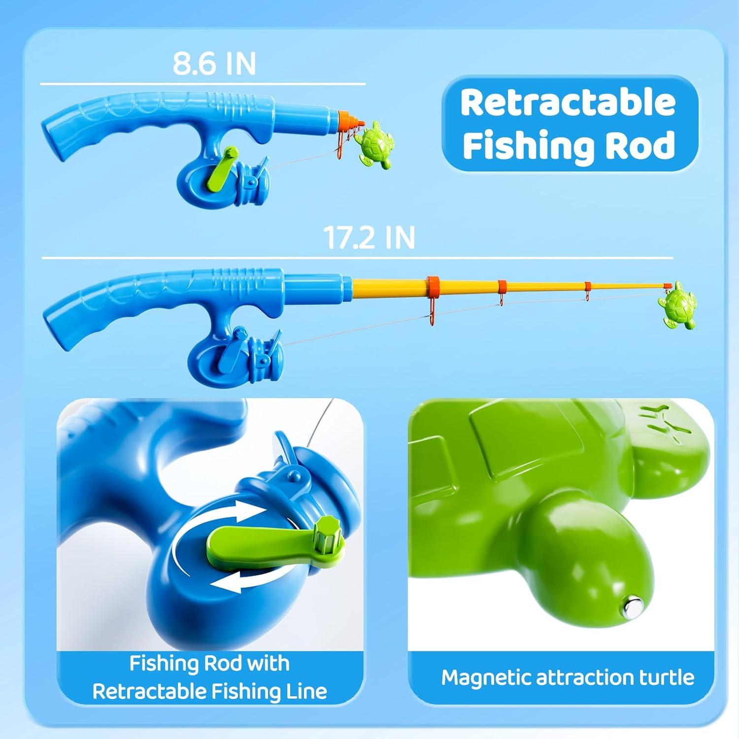 Juego de Pesca Magnética LILYBUDS con 35 Peces y 2 Cañas