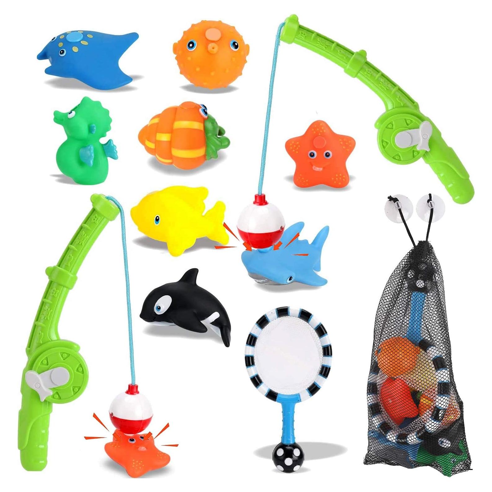 Juego de Pesca Magnético para Baño Liberty Imports - 8 Animales Marinos