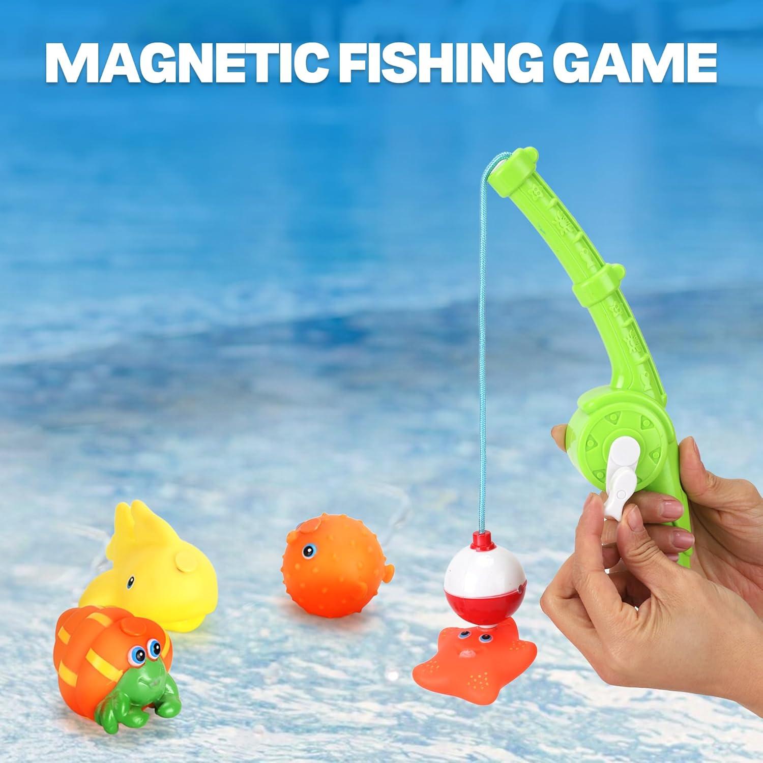 Juego de Pesca Magnético para Baño Liberty Imports - 8 Animales Marinos
