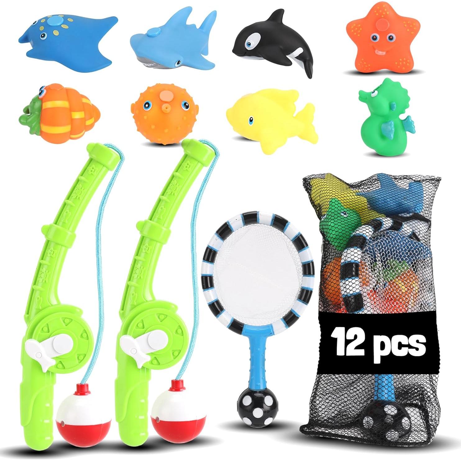Juego de Pesca Magnético para Baño Liberty Imports - 8 Animales Marinos