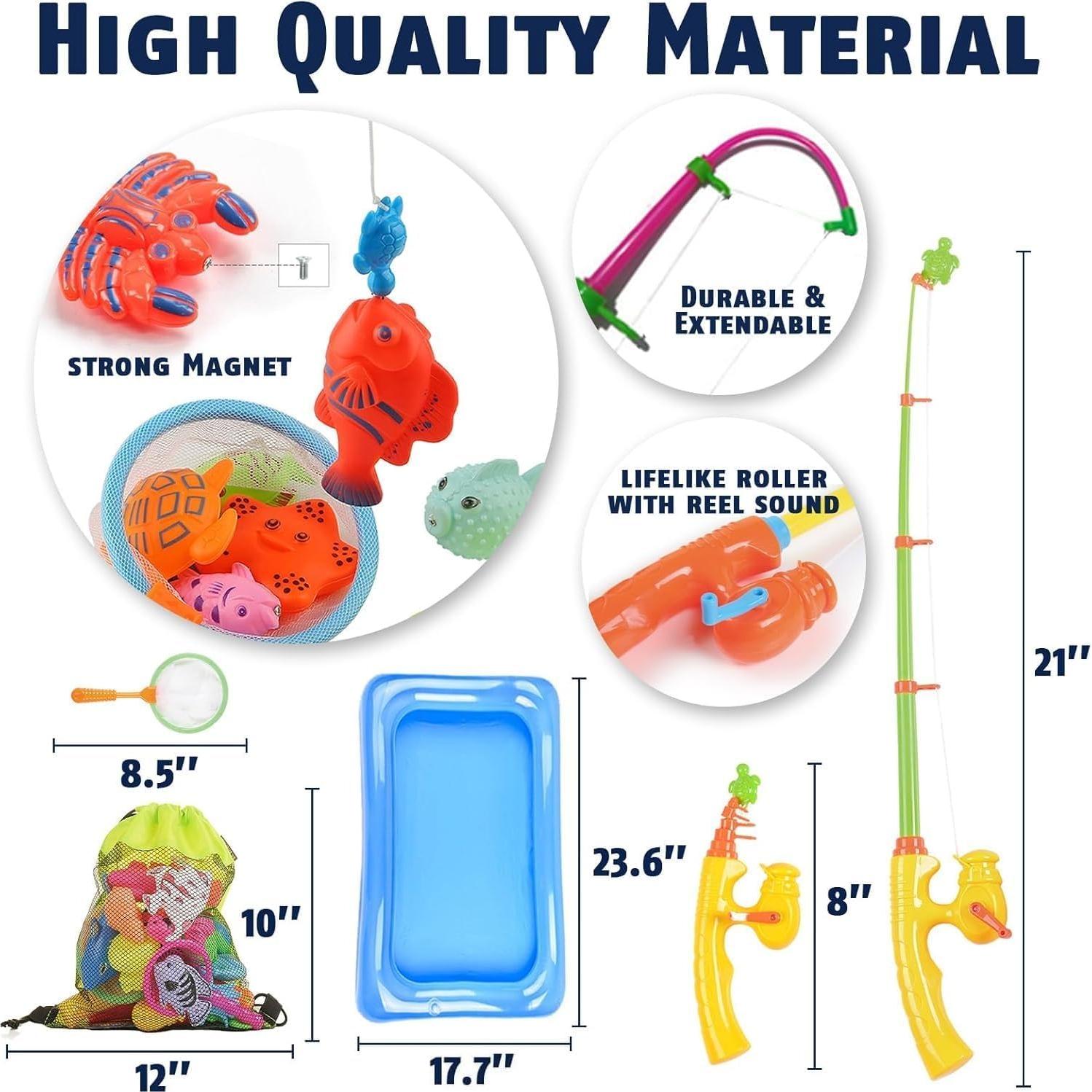 Juego de Pesca Magnética CozyBomB para Niños - 20 Peces