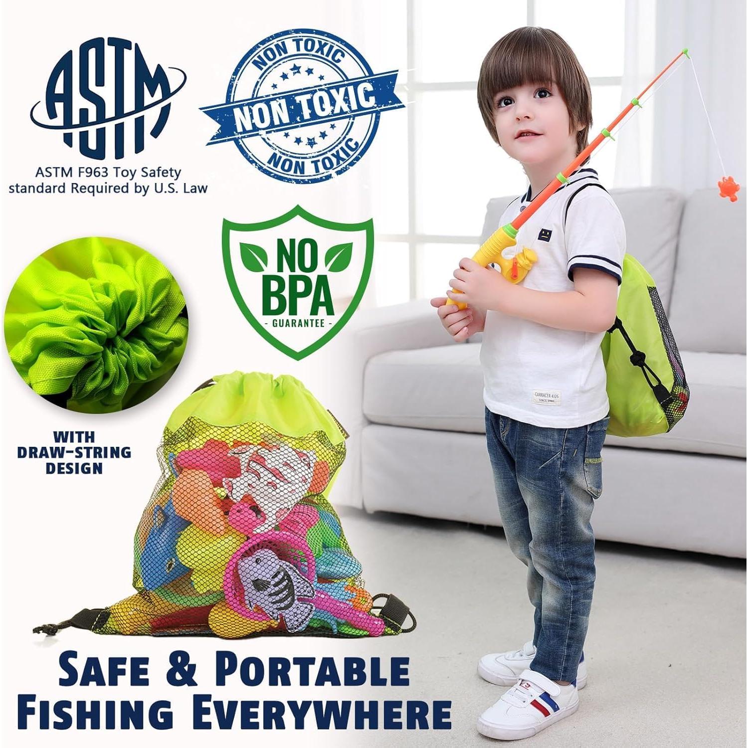 Juego de Pesca Magnética CozyBomB para Niños - 20 Peces
