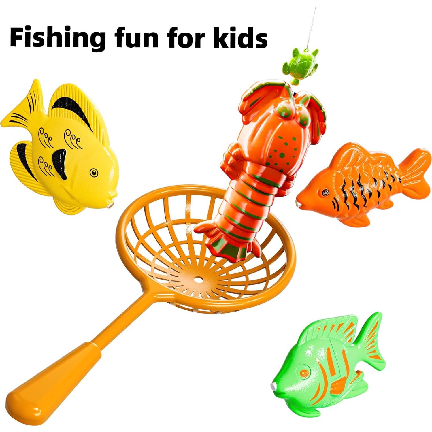 Juguete de Pesca TEMI para Niños 3 a 8 Años - 51 Peces