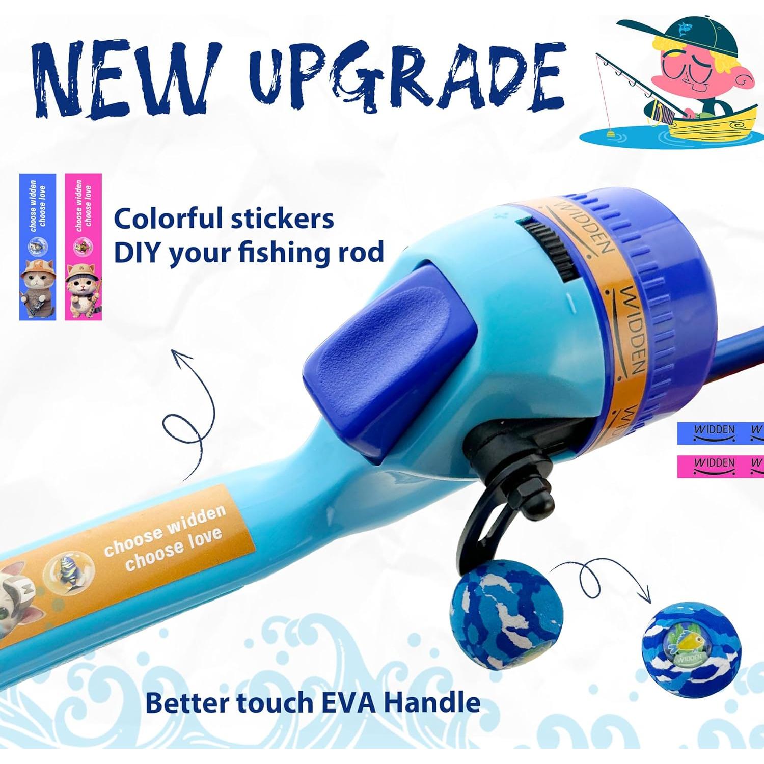 Caña de Pesca Telescópica WIDDEN para Niños 101.6 cm