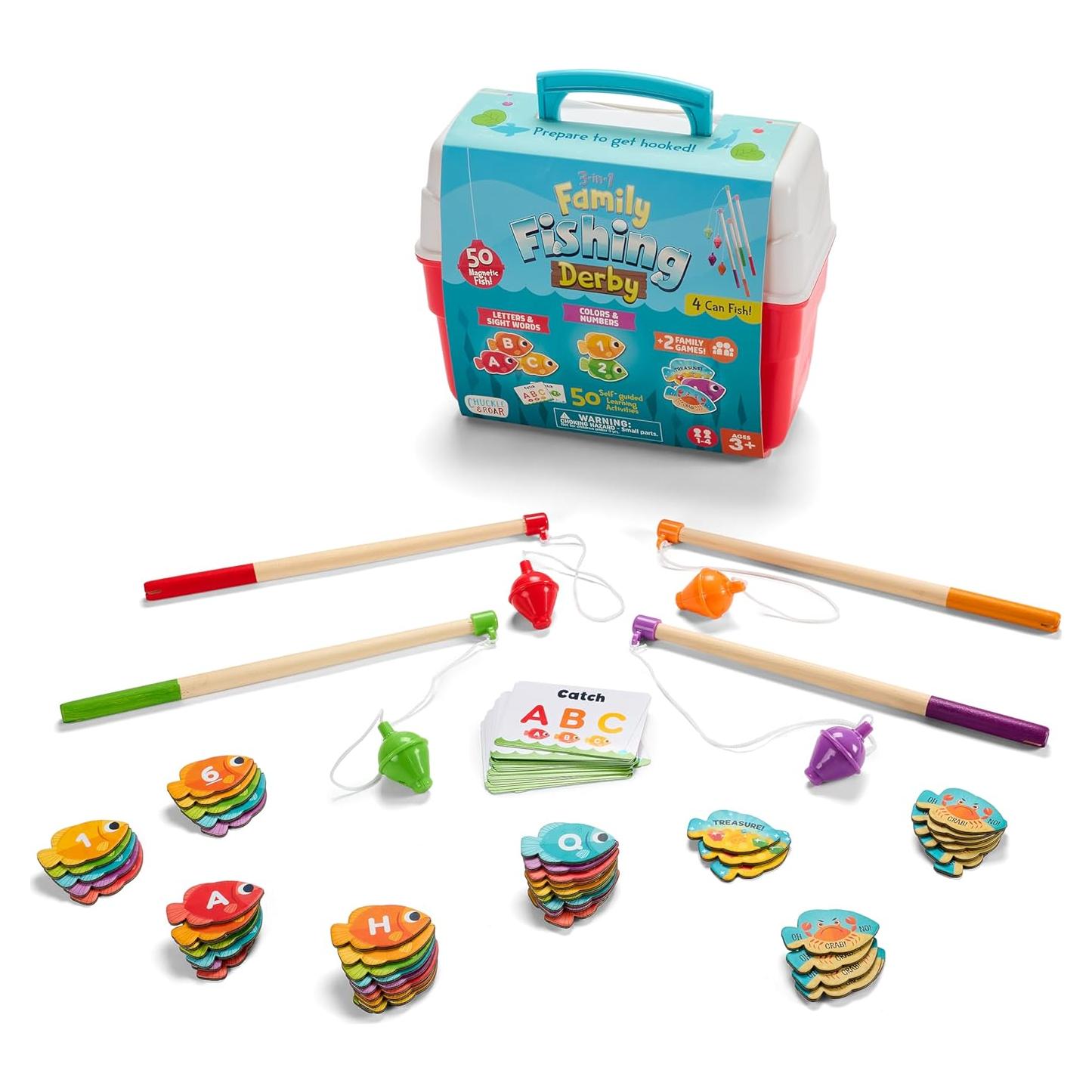 Juego de Aprendizaje Derby de Pesca Familiar Chuckle & Roar