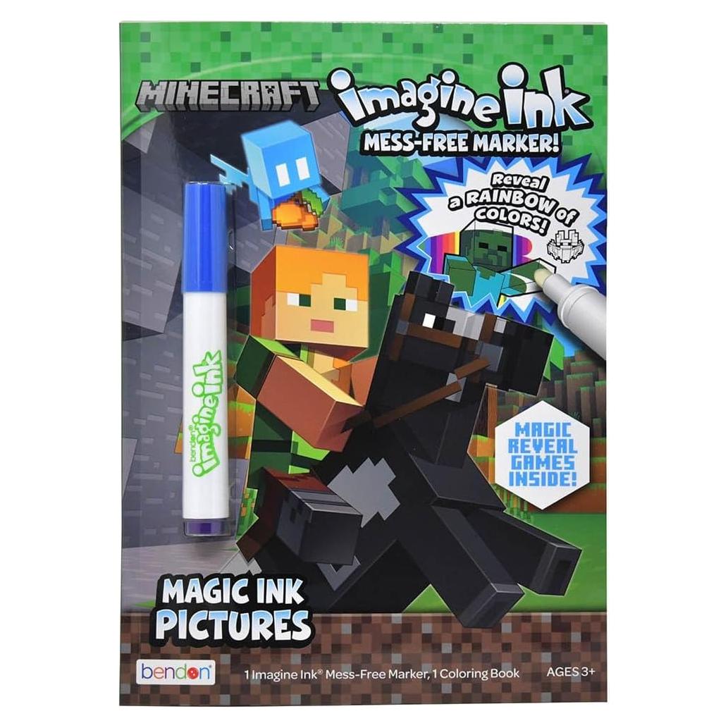 Libro para Colorear Imagine Ink Minecraft - Sin Desorden