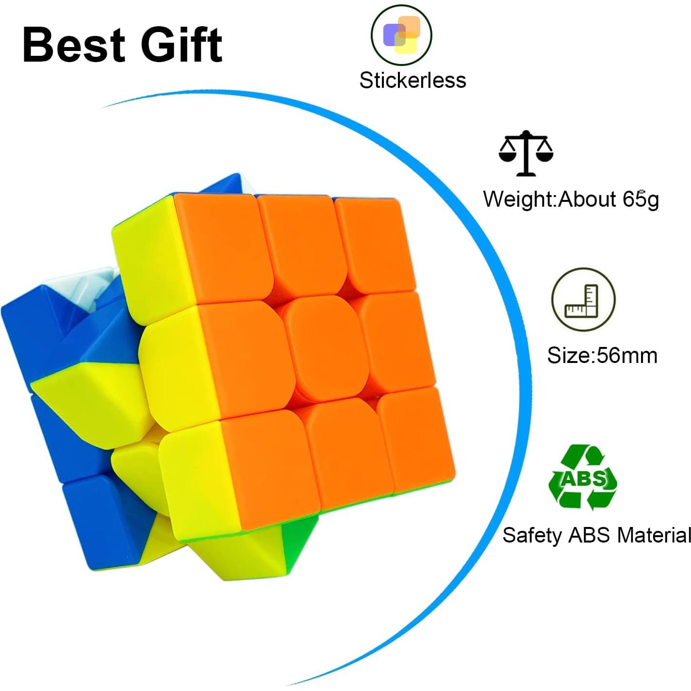 Juego de 6 Cubos Rápidos 3x3x3 Ella Dream - Giro Suave