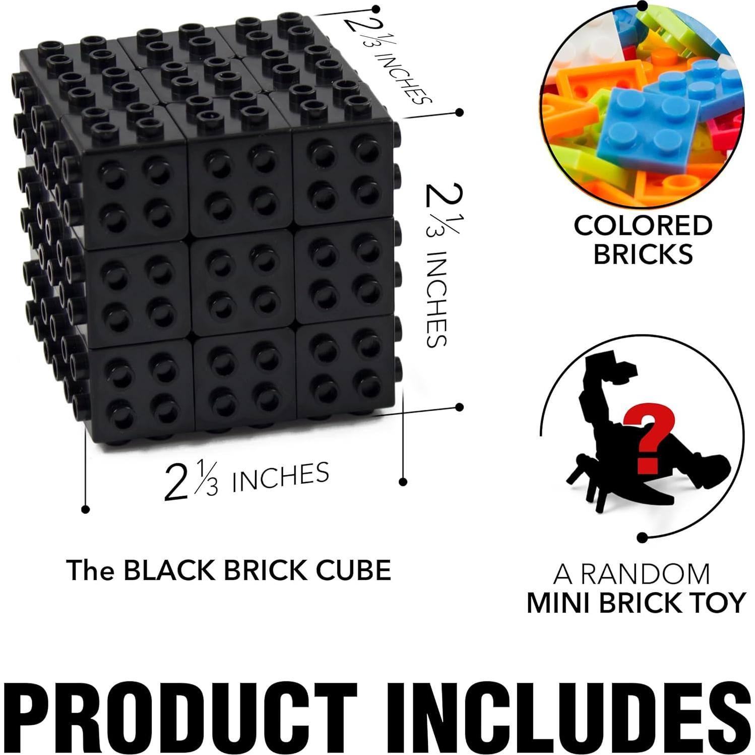 Cubo de Velocidad 3x3 TOYAMBA Negro - Juguete Educativo Compatible Lego