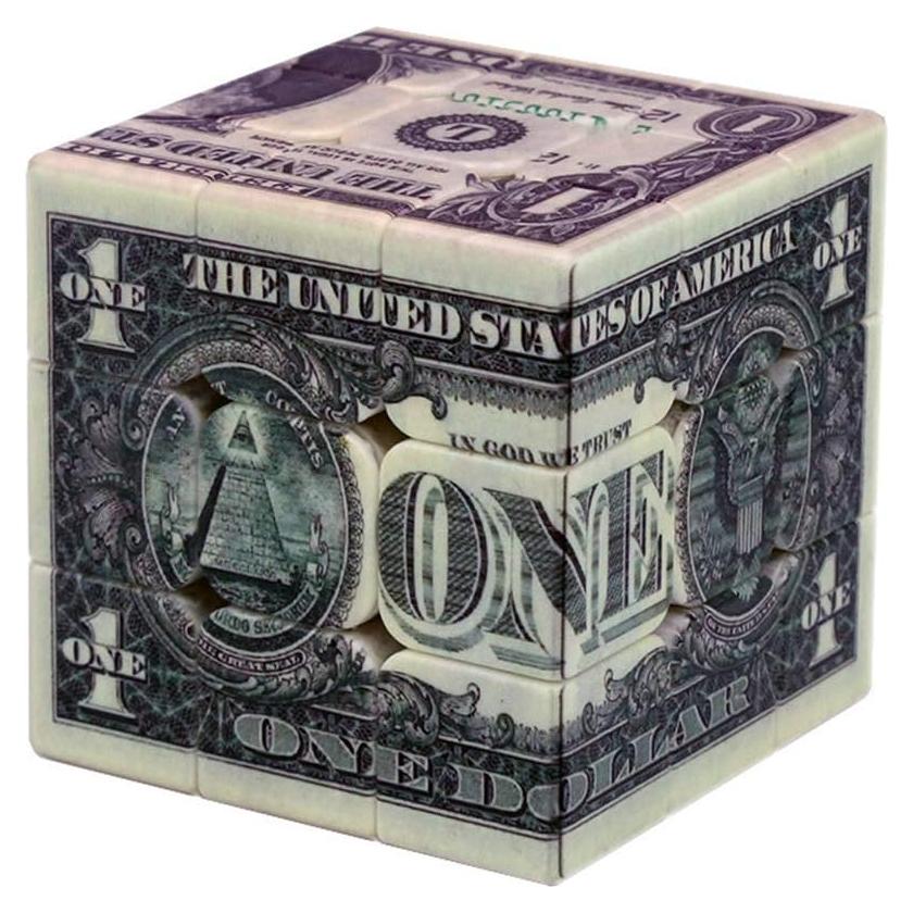 Cubo de Velocidad 3x3 LoyoE Patrón Billetes 5.6cm Antipop