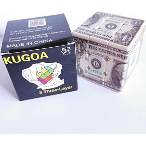 Cubo de Velocidad 3x3 LoyoE Patrón Billetes 5.6cm Antipop