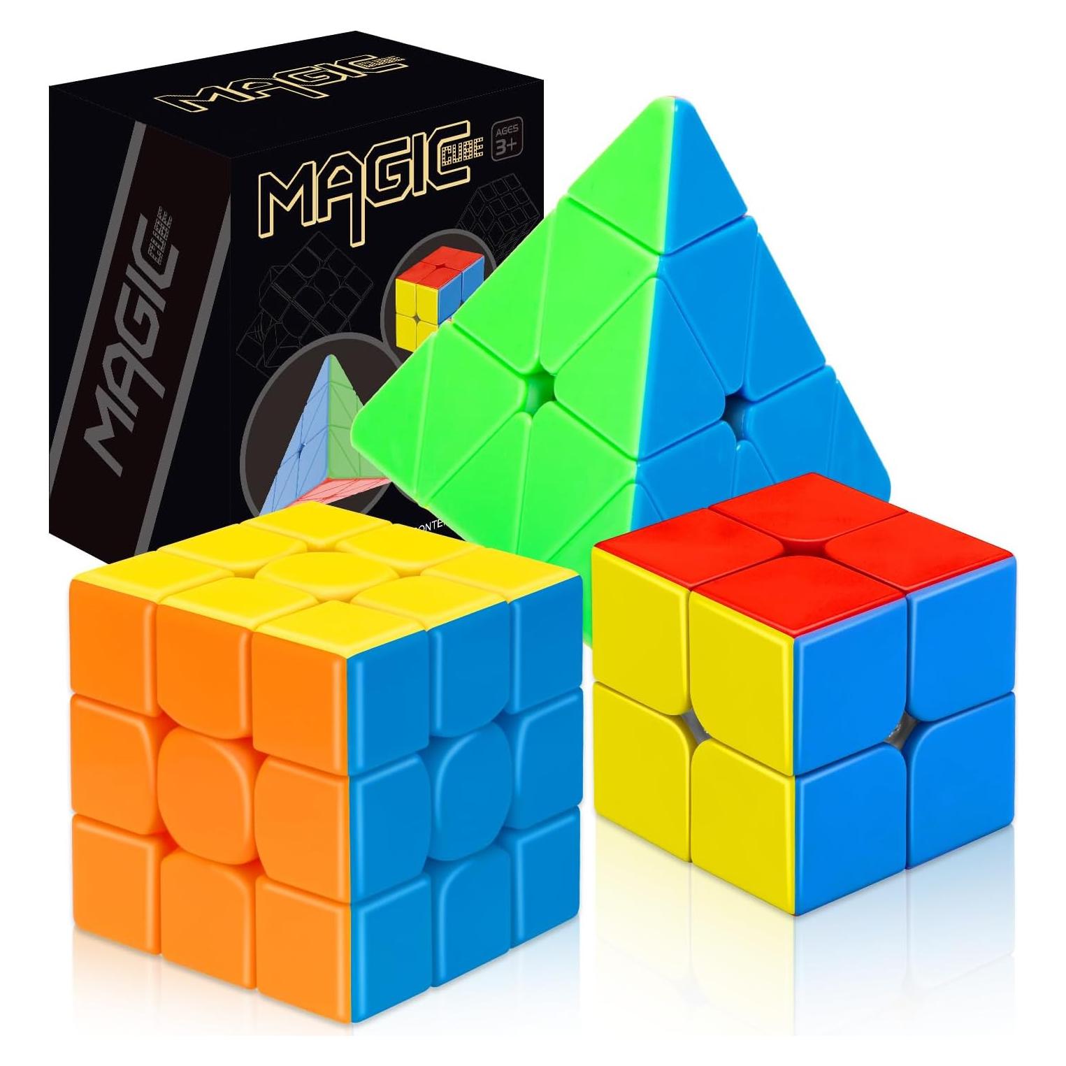 Conjunto de Cubos de Velocidad STEAM Life 3 Piezas 3x3 2x2