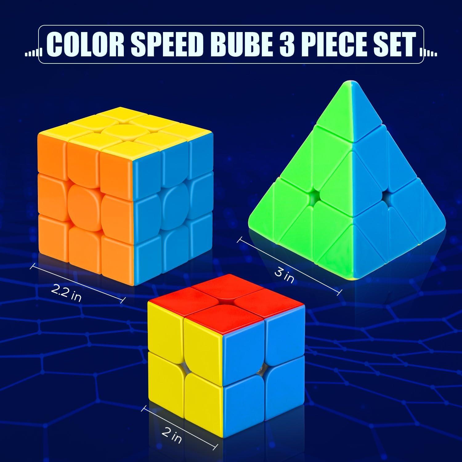 Conjunto de Cubos de Velocidad STEAM Life 3 Piezas 3x3 2x2