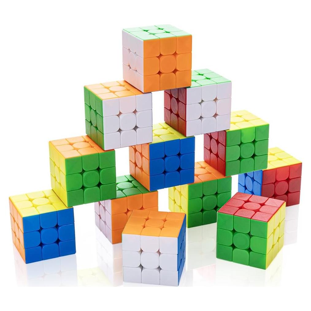 Juego de 12 Cubos Mágicos HELLOCUBE 3x3 para Niños