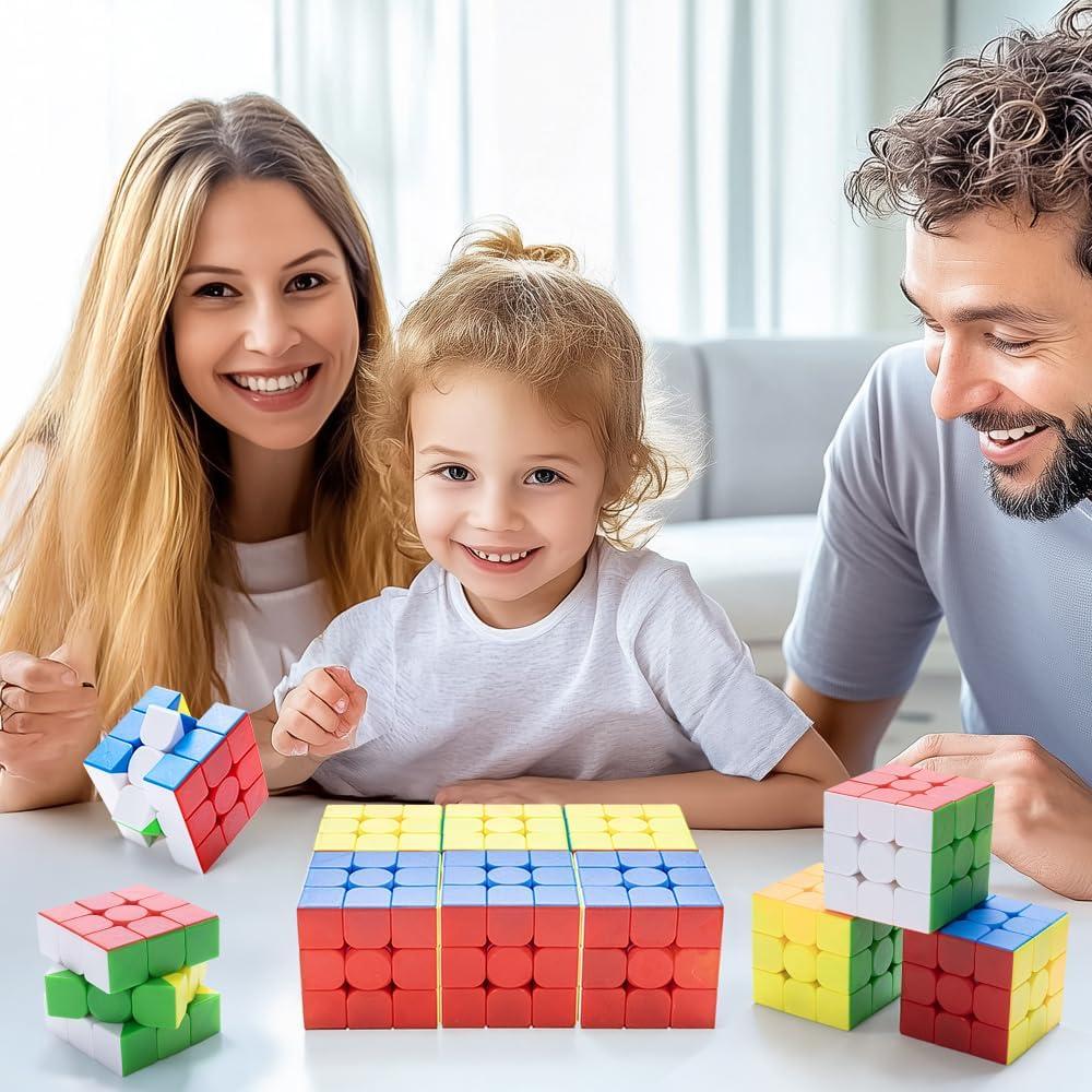 Juego de 12 Cubos Mágicos HELLOCUBE 3x3 para Niños