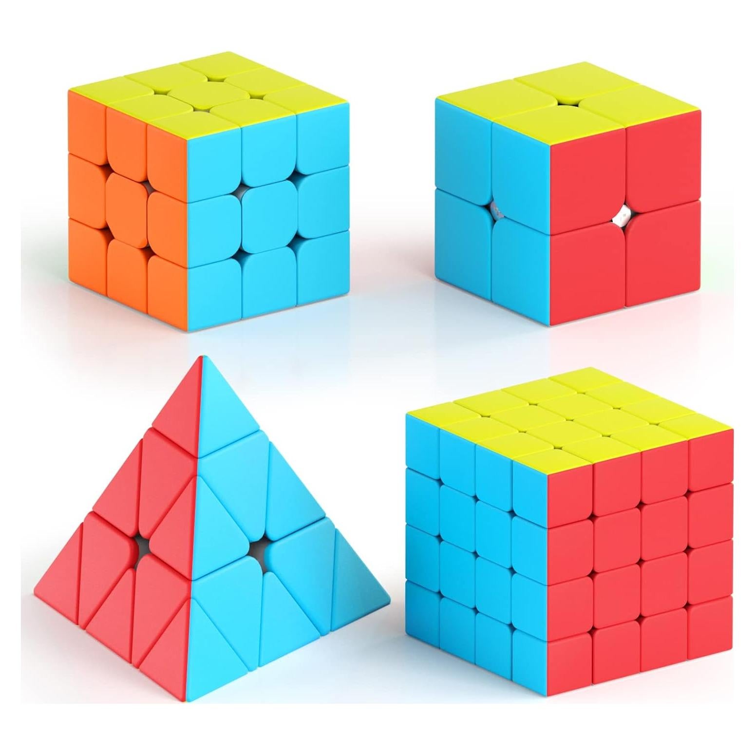 Juego de Cubos de Velocidad Vdealen 2x2 3x3 4x4 y Pirámide