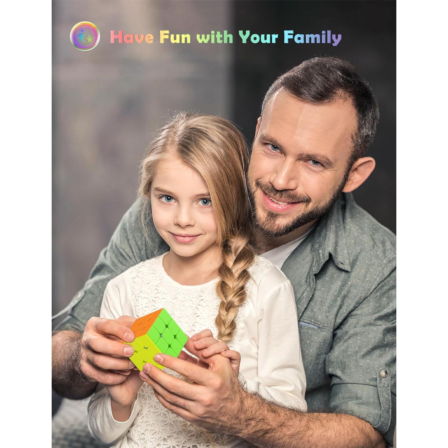 Conjunto de Cubos Mágicos Roxenda 2x2 3x3 Pirámide Puzzle