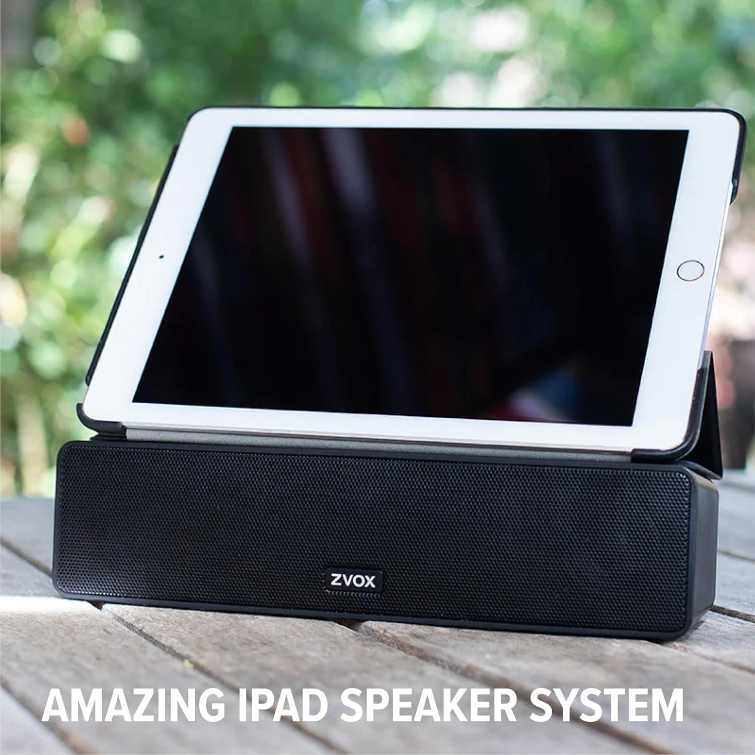 ZVOX Barra de Sonido AV100 Compacta con Aumento de Voz