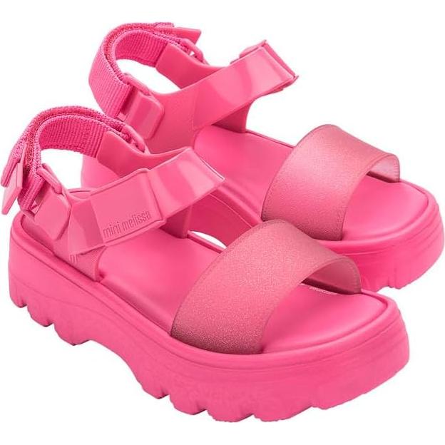 Sandalias Mini Melissa Kick Off para Niñas - Rosa 19.3x9.3 cm