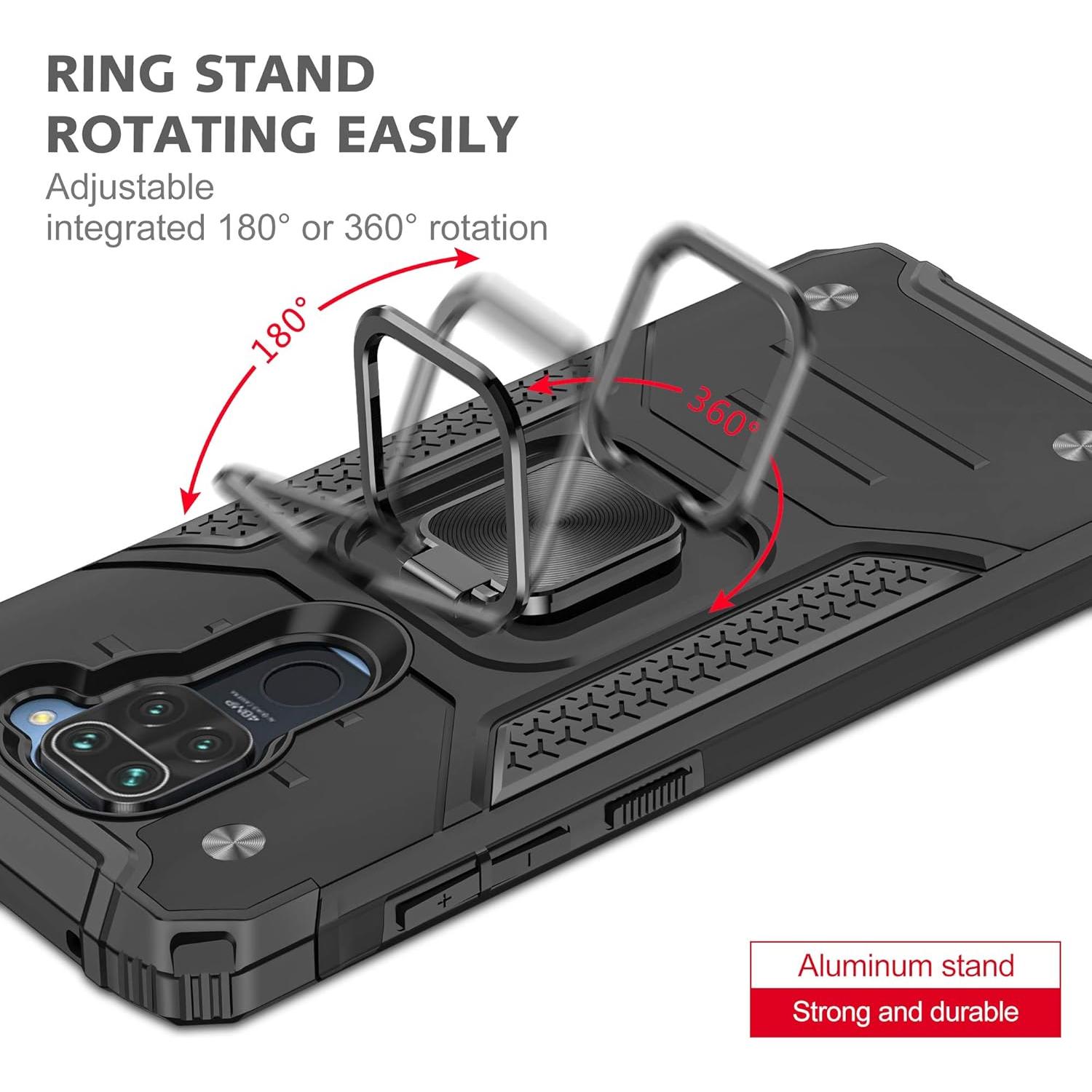 Funda Asuwish para Xiaomi Redmi Note 9 / 10X 4G con Protector