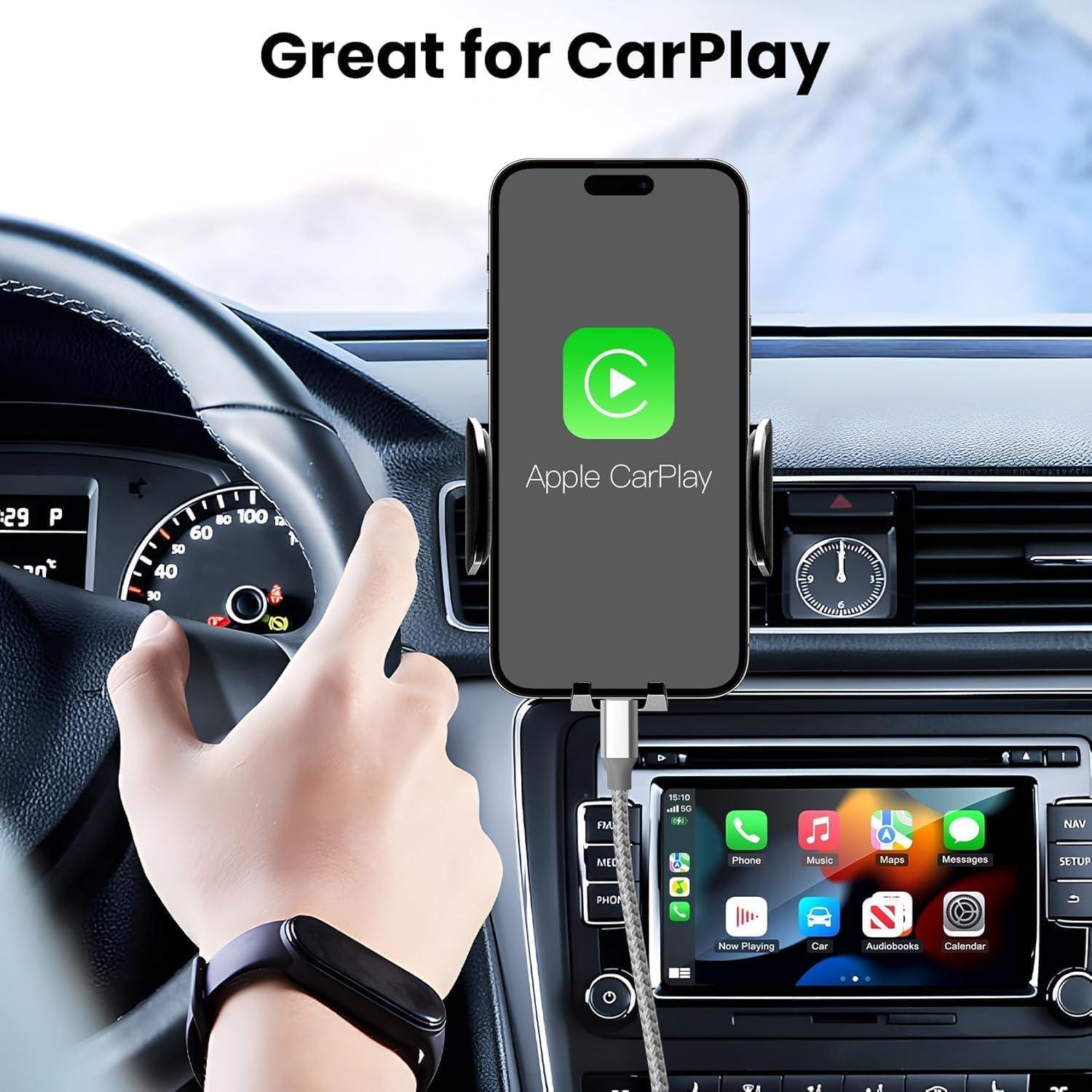 Cable USB C KYEHD 3M 60W Carga Rápida Paquete de 3 Gris