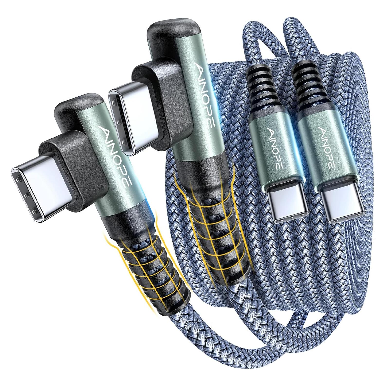 Cable USB C a USB C AINOPE 60W 2Pack 2m Carga Rápida