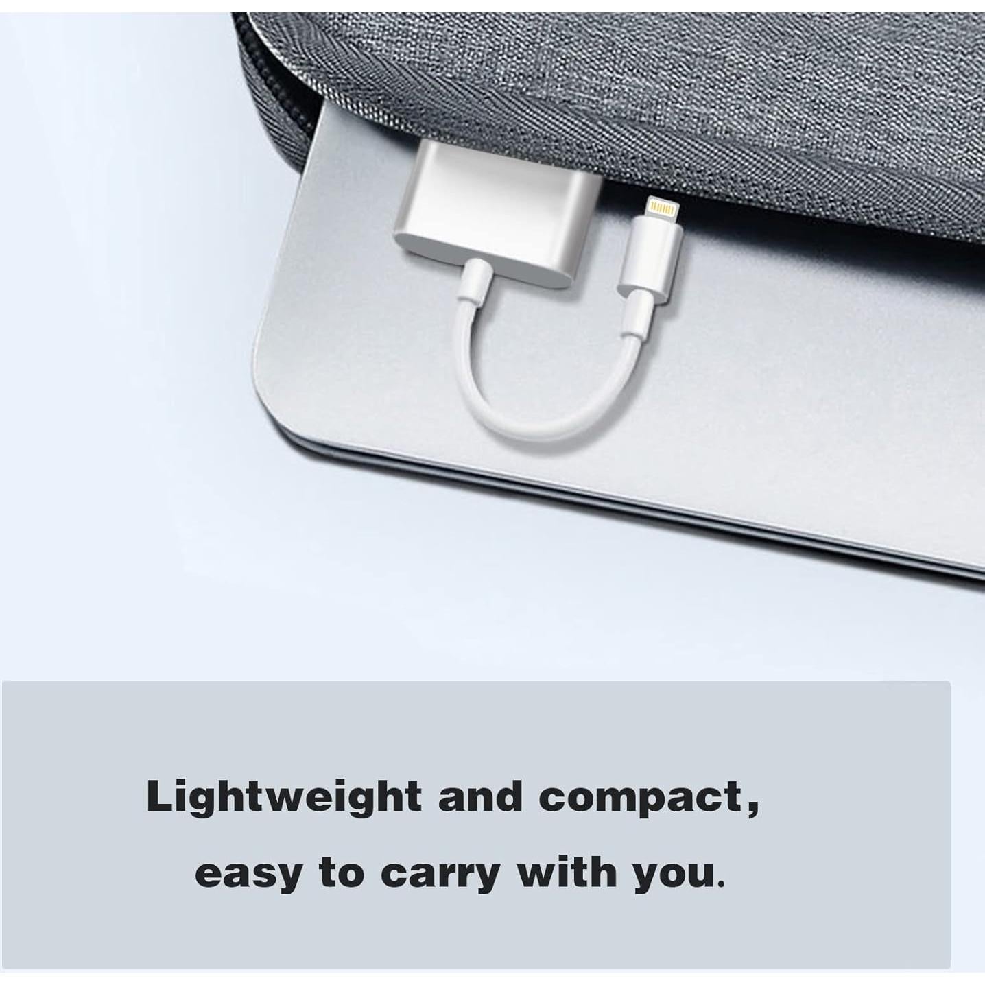 Adaptador Lightning a HDMI Microwoo 1080P para iPhone y iPad