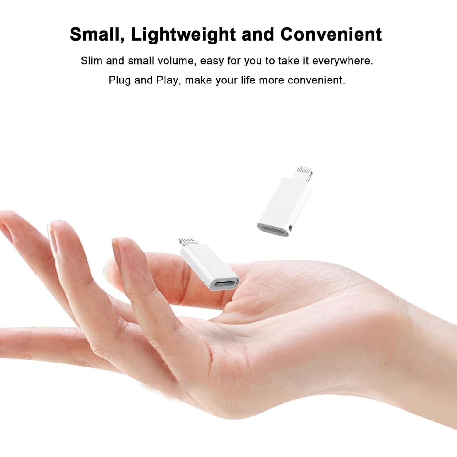 Adaptador Lightning a USB C 3Pack MFi para iPhone y iPad