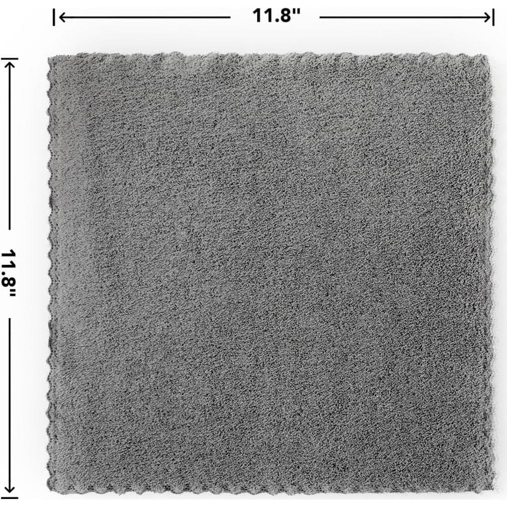 Paquete de 12 paños de limpieza Neessno microfibra 30x30 cm