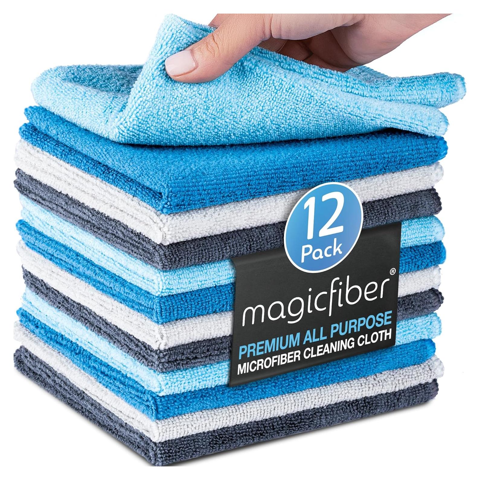 Paño de limpieza de microfibra MagicFiber - Paquete de 12, 33x33cm