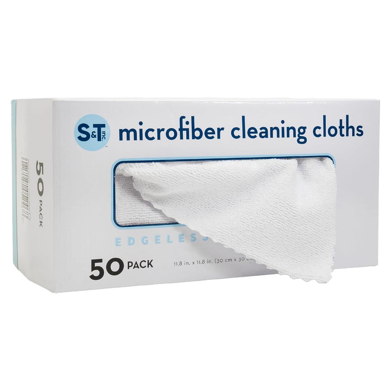 Paquete de 50 Paños de Microfibra S&T INC. 30x30 cm