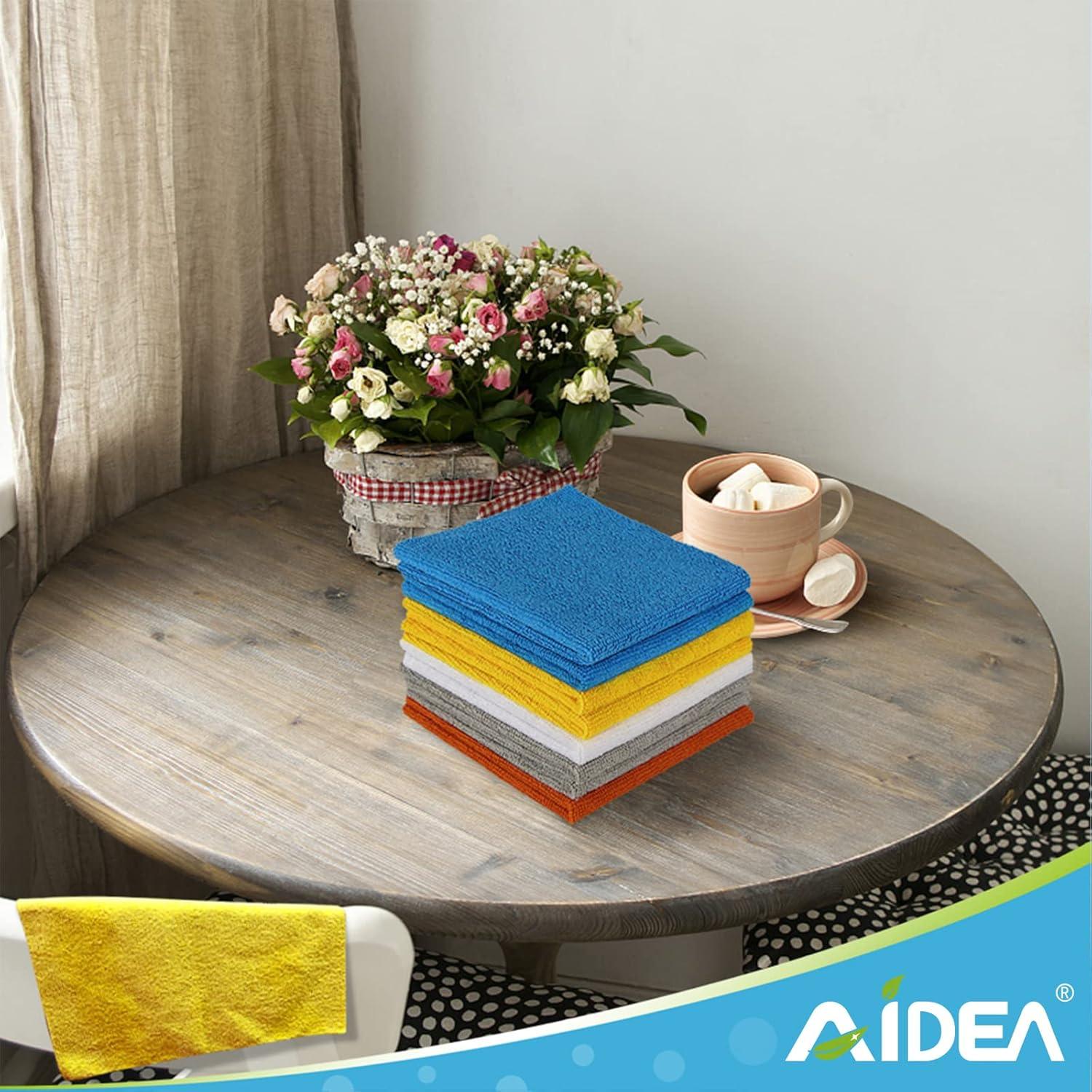 Paños de Microfibra AIDEA 100PK 30x30cm Suaves y Absorbentes