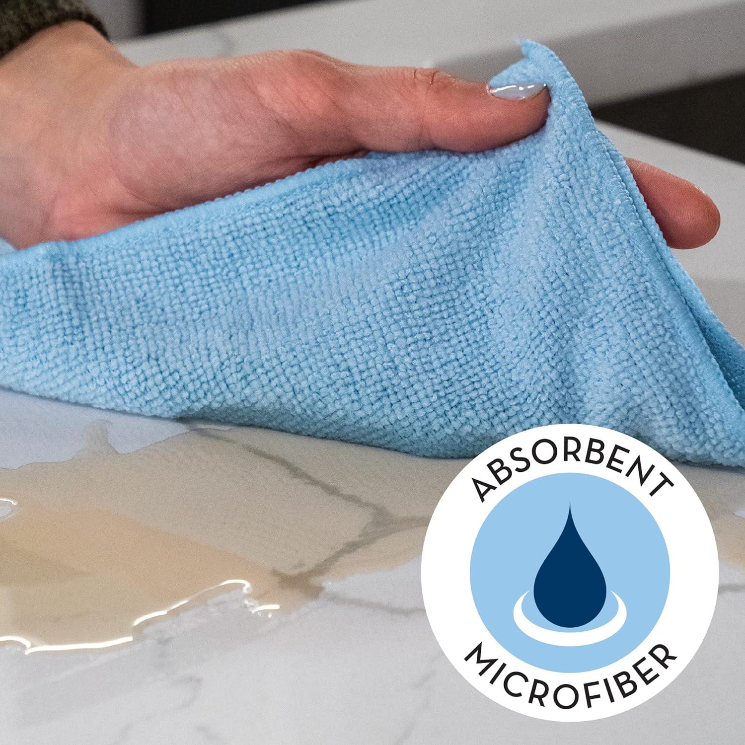 Paquete de 100 Paños de Microfibra S&T INC. 29.21x29.21cm