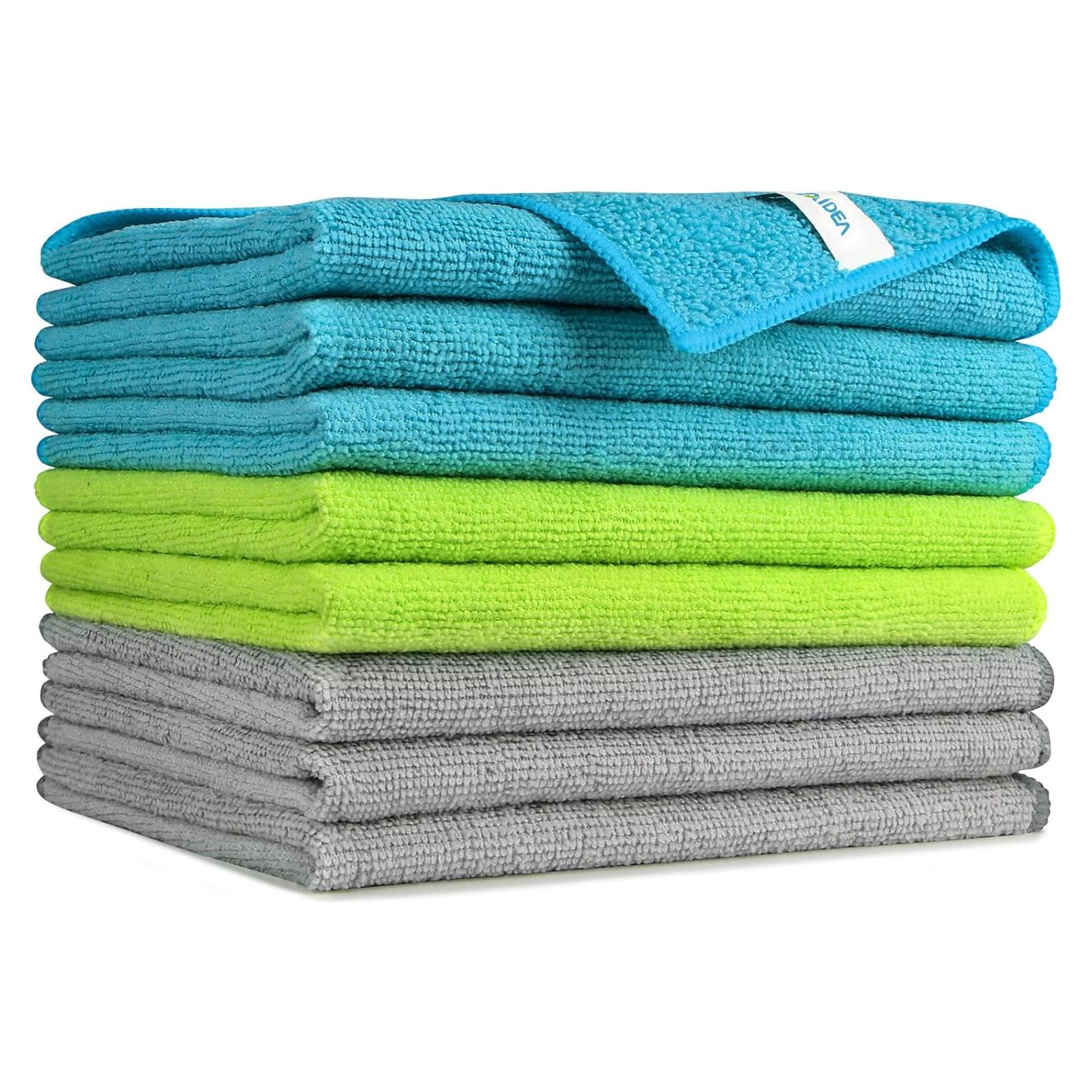 Paños de Microfibra AIDEA 8PK - Absorbentes y Sin Rayas