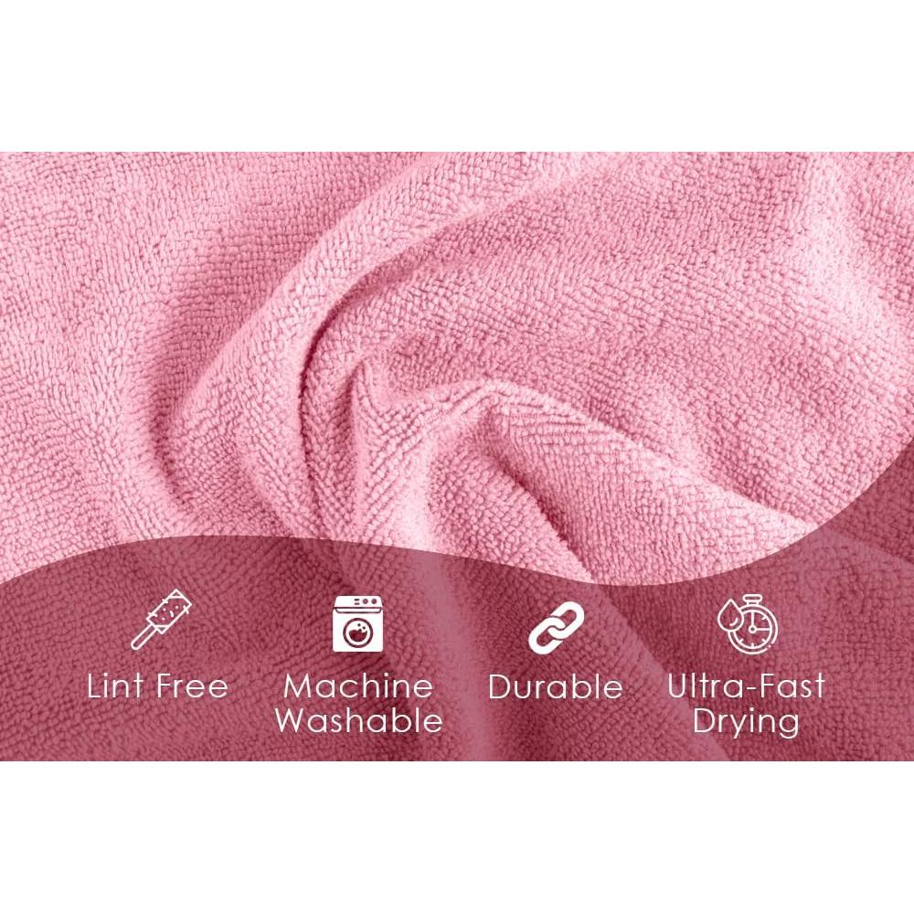Toallas Avalon Microfibra para Limpieza 36 Piezas Rosa 40.64 cm