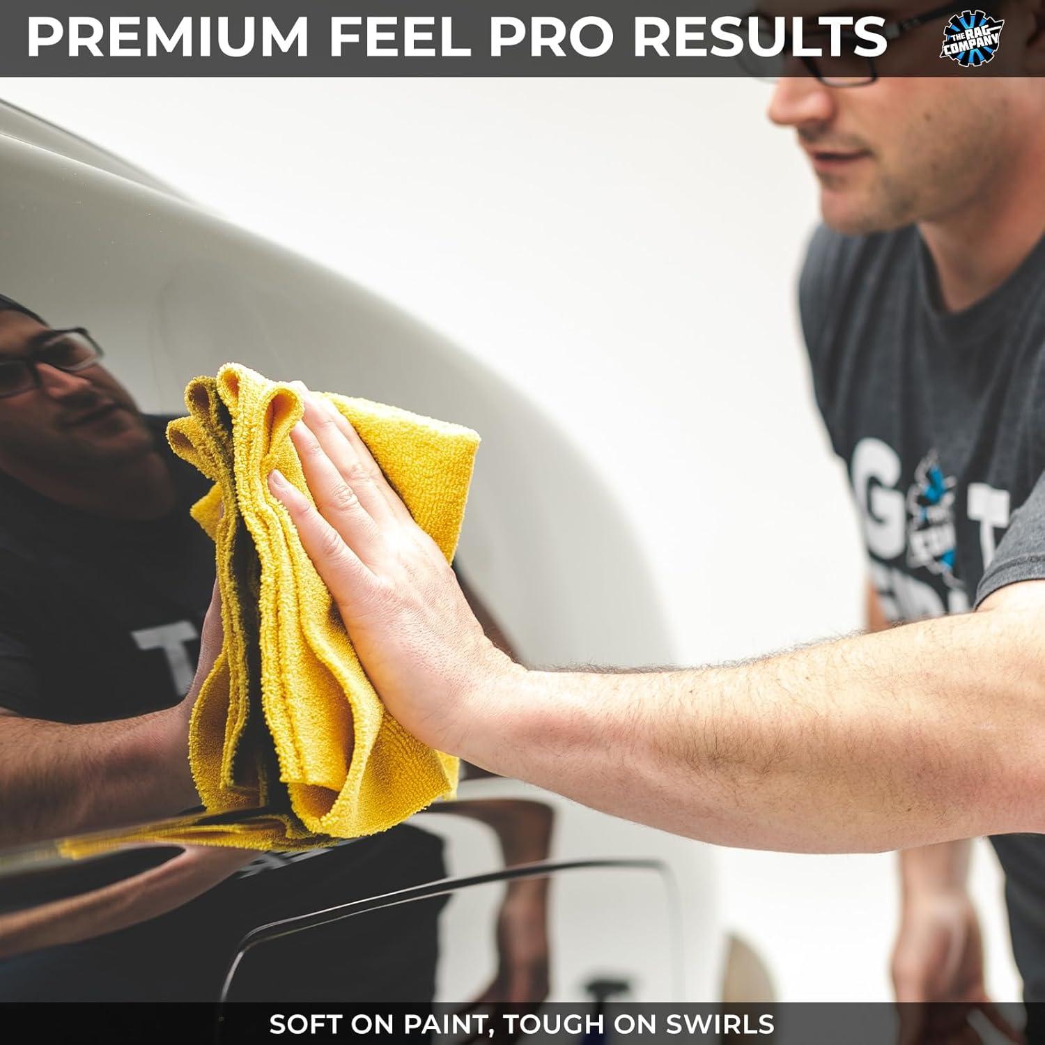 Toallas de Microfibra Sin Borde La Compañía Rag 40.64cm - Paquete de 10