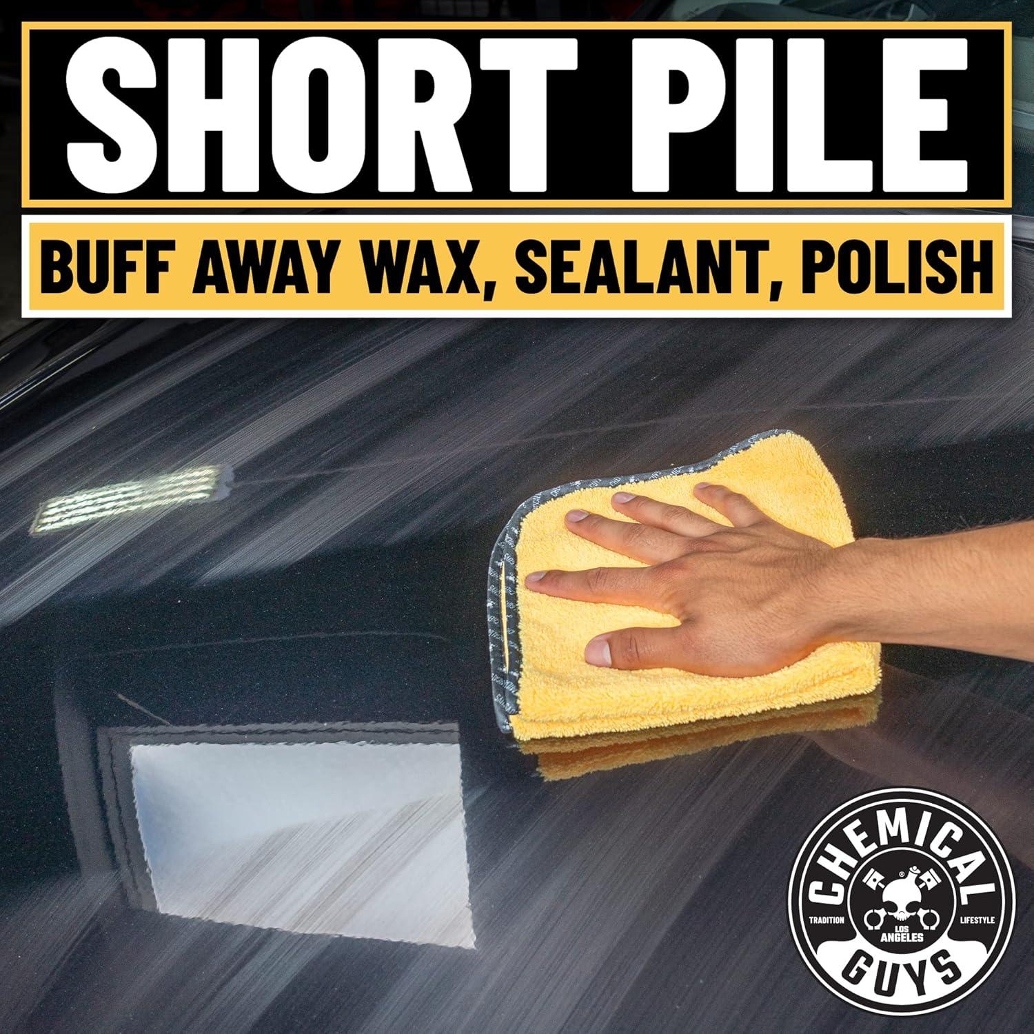 Toallas de Microfibra Premium Chemical Guys MIC_506_12 - 40.64x40.64cm, Paquete de 12