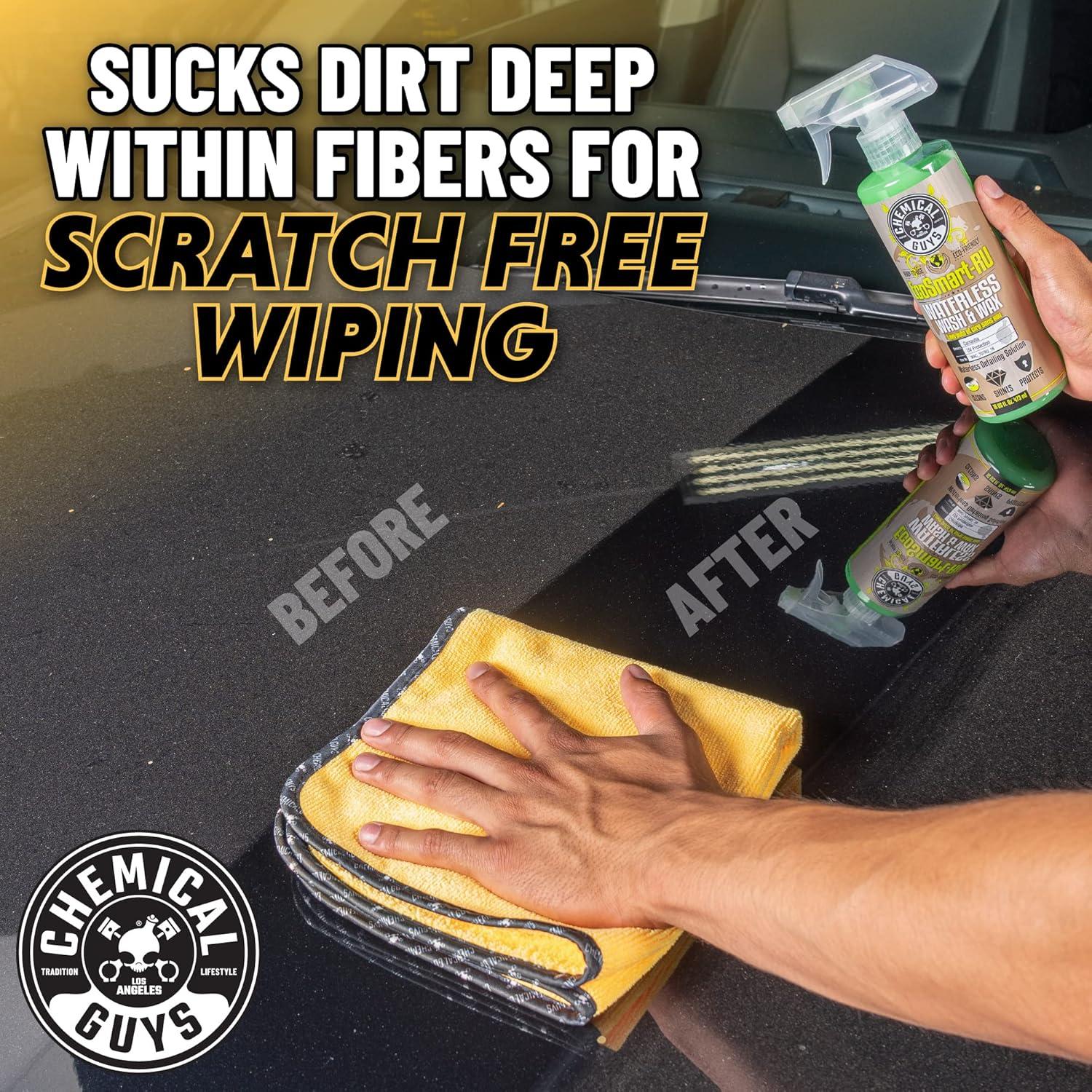 Toallas de Microfibra Premium Chemical Guys MIC_506_12 - 40.64x40.64cm, Paquete de 12