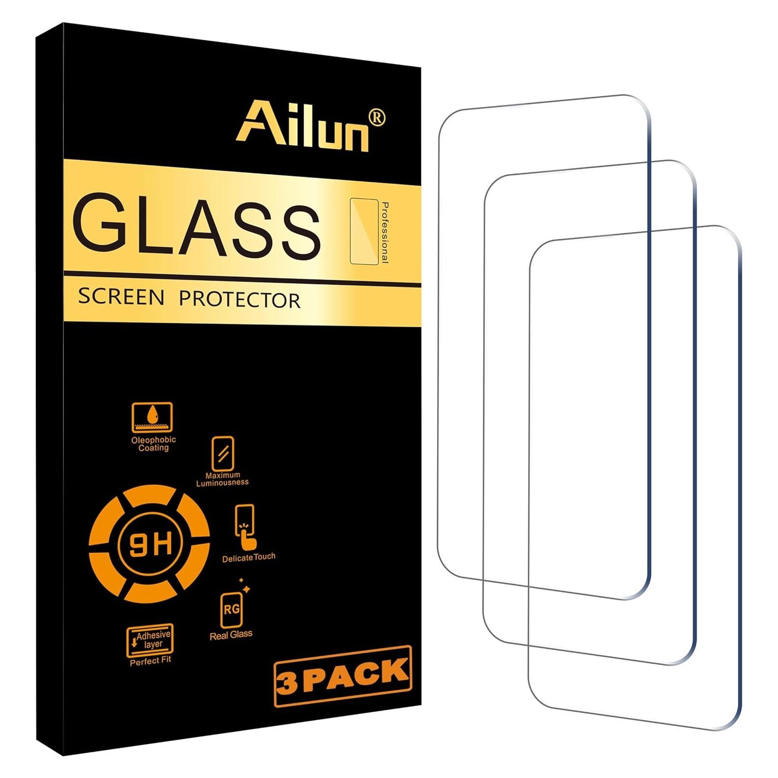 Protector de Pantalla Ailun Vidrio Templado para iPhone 16/15/15 Pro 6.1"