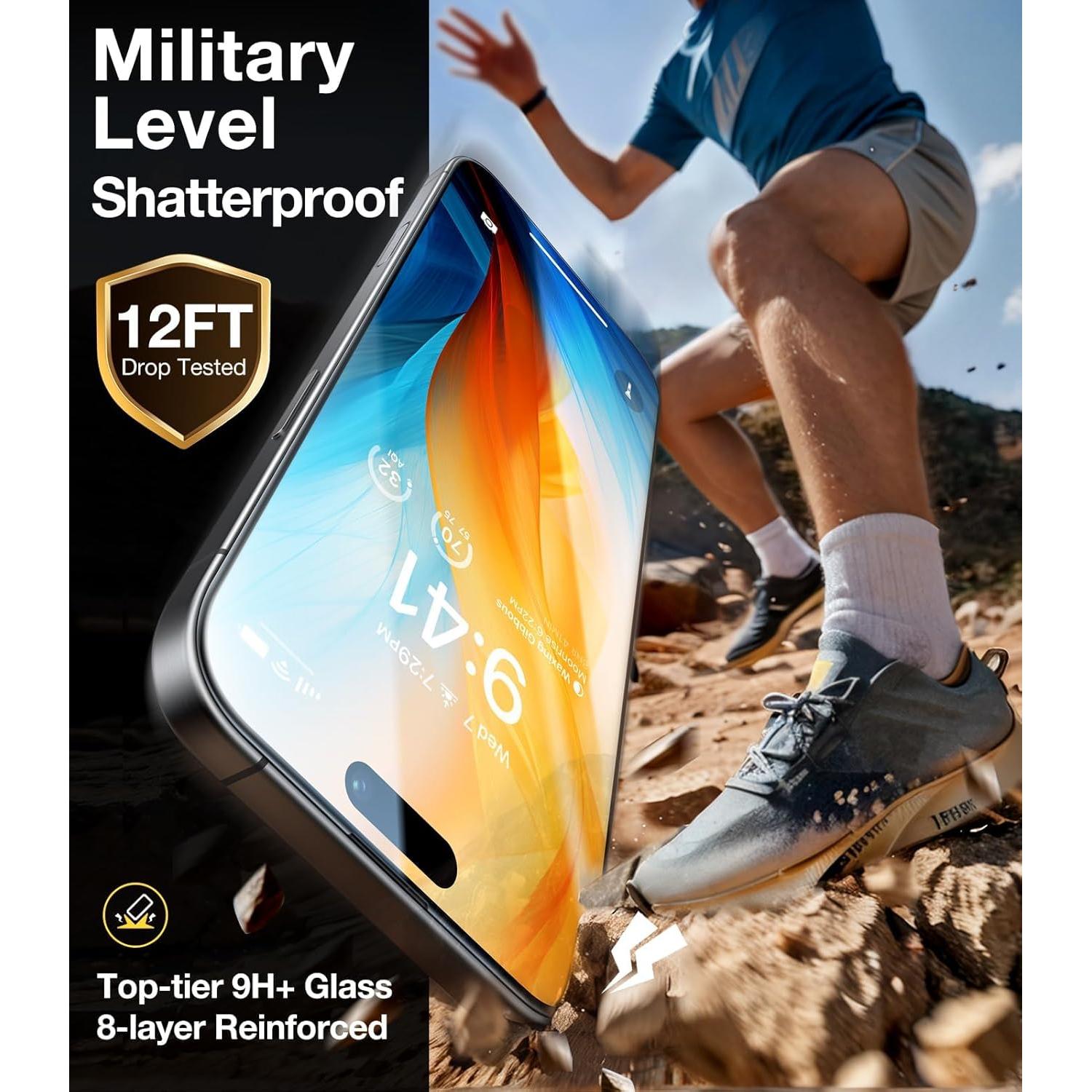 Protector de Pantalla UltraGlass 9H+ para iPhone 16 Pro 6.3"