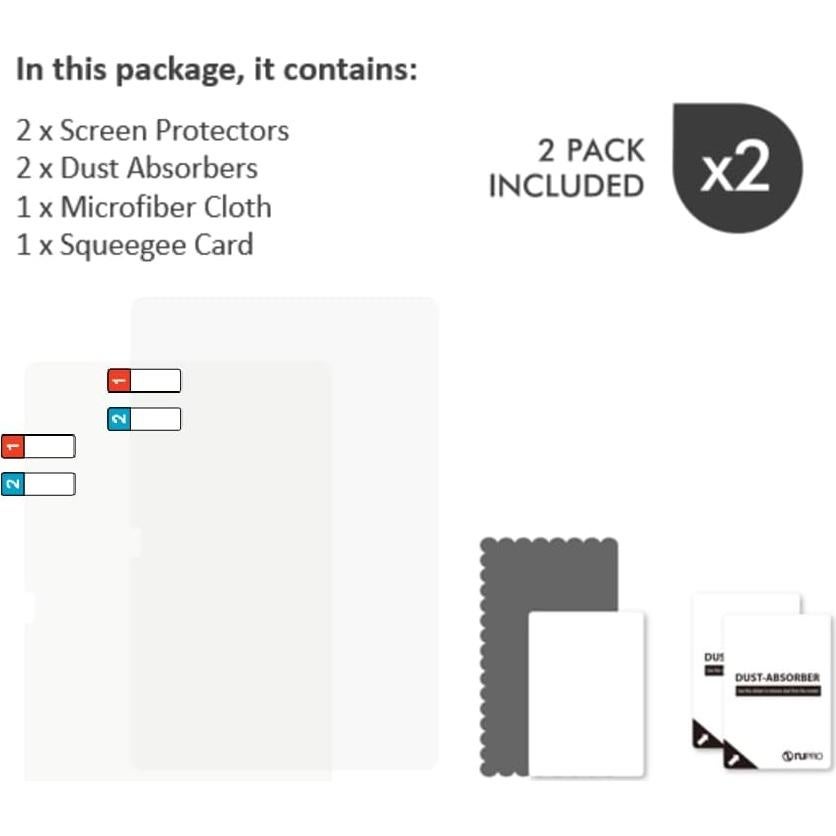 Anti-Glare Screen Protector (2 Pack), for Amazon Fire HD 10, (13th Gen, 2023 release)