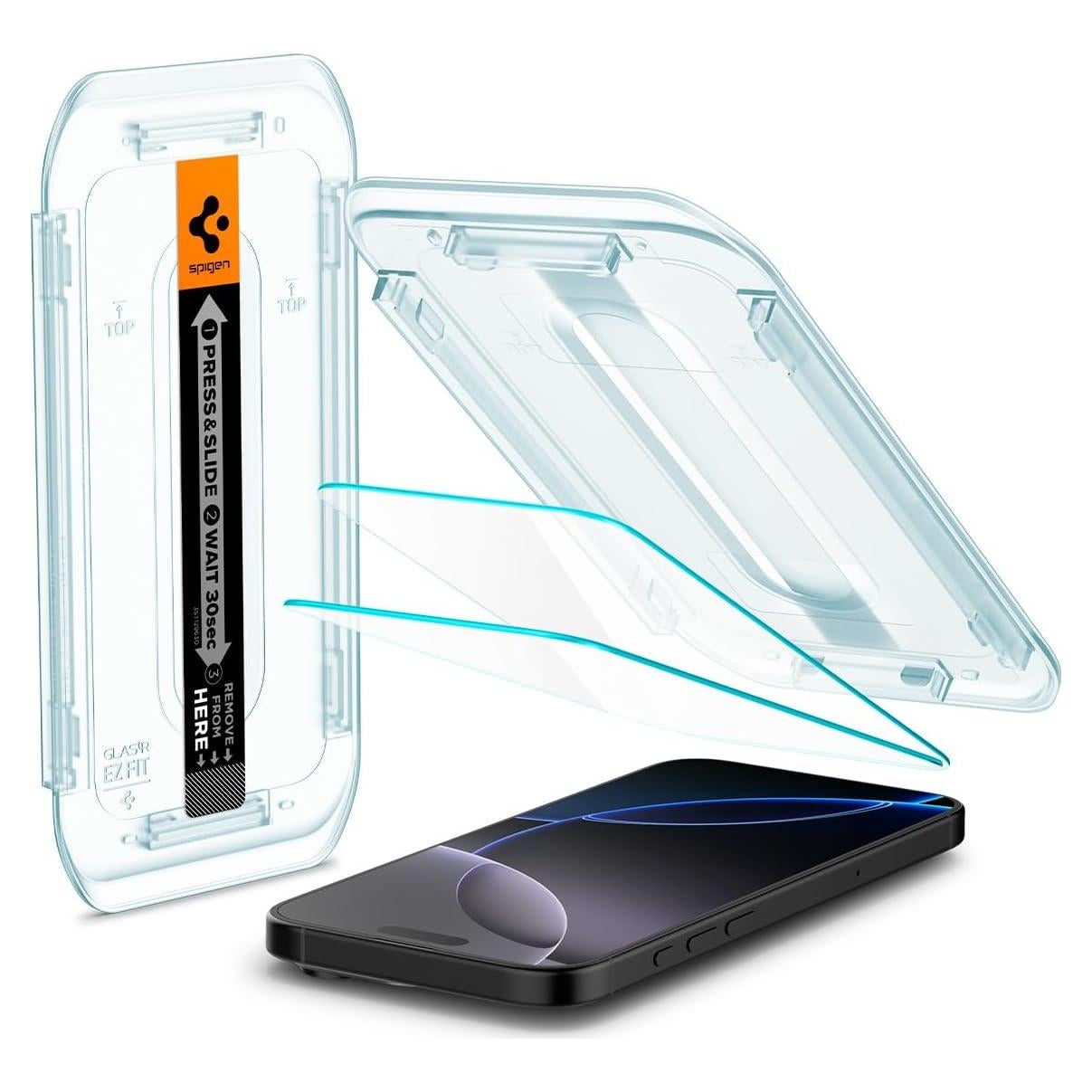 Protector de Pantalla Vidrio Templado Spigen iPhone 16 Pro [2 Unidades]